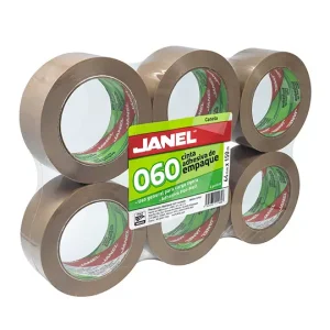 Cinta empaque línea 060 canela JANEL 44x150 con 6 piezas