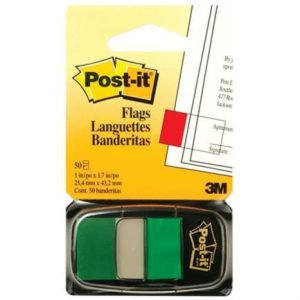 Banderitas 3M 680 Post It Verde c/50 Hojas c/u