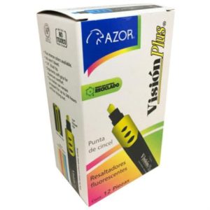 Marcador Resaltador Visión Plus Color Amarillo Fluorescente