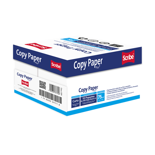 Caja Papel Bond Scribe CopyPaper T/carta