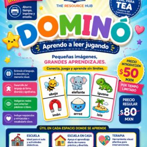 DOMINÓ - Aprendo a leer jugando | Listo para Imprimir