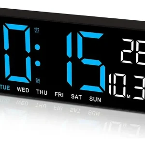 Reloj de pared digital con Termometro y Calendario