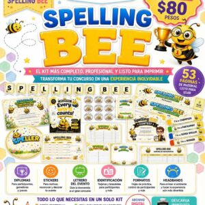 Mega Kit Spelling Bee para Primaria | Listo para Imprimir