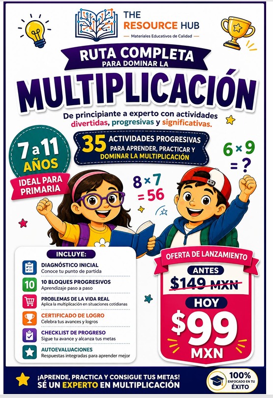 Cuadernillo para Dominar las Tablas de Multiplicar | PDF Imprimible