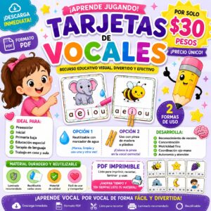 Tarjetas de Vocales